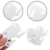 LannuMet 4pcs Metal Bed Rail Hook Plates for Headboard Beds