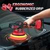 Avhrit Cordless Car Buffer Polisher kit w/ 2x2000mAh 21V Batteries,