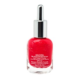 Nailtopia Bio-Sourced, Chip Free Nail Lacquer - All Natural, Strengthening Biotin and Superfood-Infused Polish - Chip Resistant Formula - Quick-Dry, Long Lasting Wear - Pizza Queen - 0.41 oz