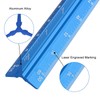 Kyuionty Engineer Scale Ruler 12 Inch, Aluminum Laser-Etched Triangular Drafting