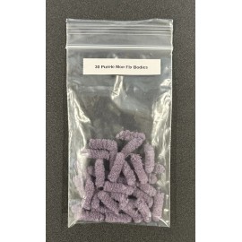 Flywood Fly Tying Co. 30 Purple Mop Fly Bodies for Fly Tying