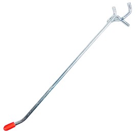 DOVETAIL | 8 Piece | 6" Single Straight Pegboard Hooks Set | Stainless Steel | Ball-Ended Safety Tips | 1/8" Thickness | Ideal for Workshops and Retail Displays