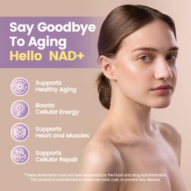 NAD Supplement, NAD+ Resveratrol Gummies 60 Count, Ultra Pure Organic - Enhanced Absorption - with 1000mg NAD and 900mg Resveratrol | Antioxidant Support & Cellular Energy (60 Gummies /1 Bags)