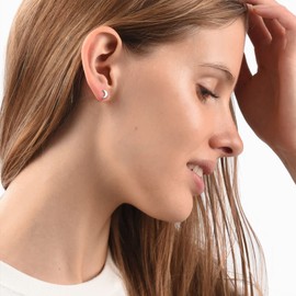 Studs Earrings for Women 925 Sterling Silver Earrings Small Studs Moon Crescent Earrings Simple Earrings Cute Earrings Studs Minimalist Earrings