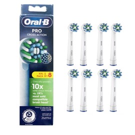 Oral-B Pro Cross Action Electric Toothbrush Heads - 8 Pack