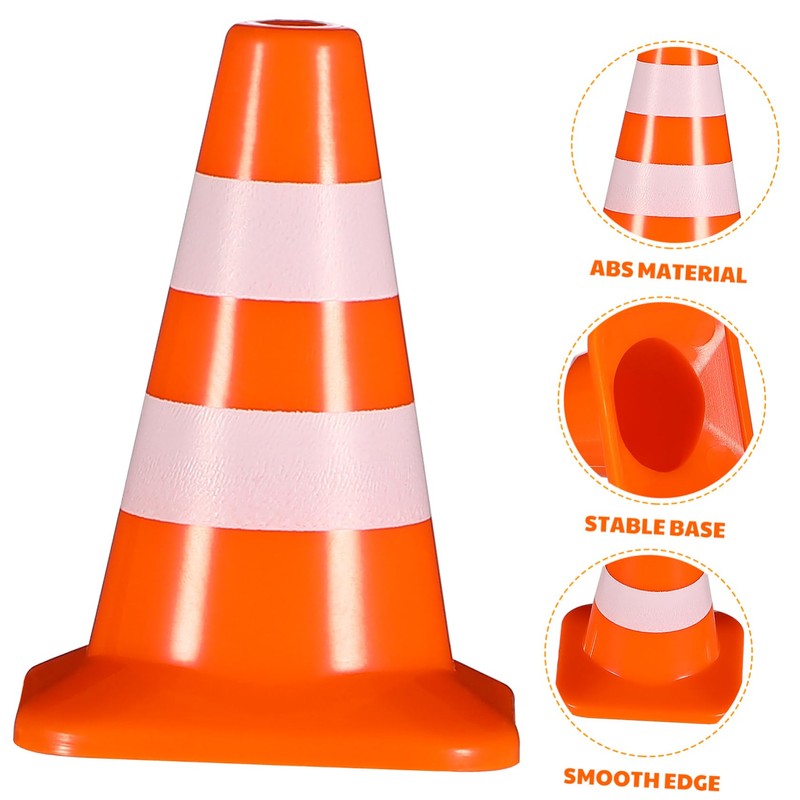 Warmhm 14 x Roadblock Sand Table Model Mini Warning Cones