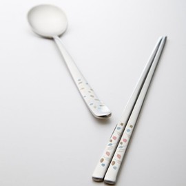 (Hankook Ceramic Living) Hankook Ceramic Living Olivia Stainless Steel Cutlery 5-Piece Set / (한국도자기 리빙)한국도자기리빙 올리비아 스텐 수저 5벌세트