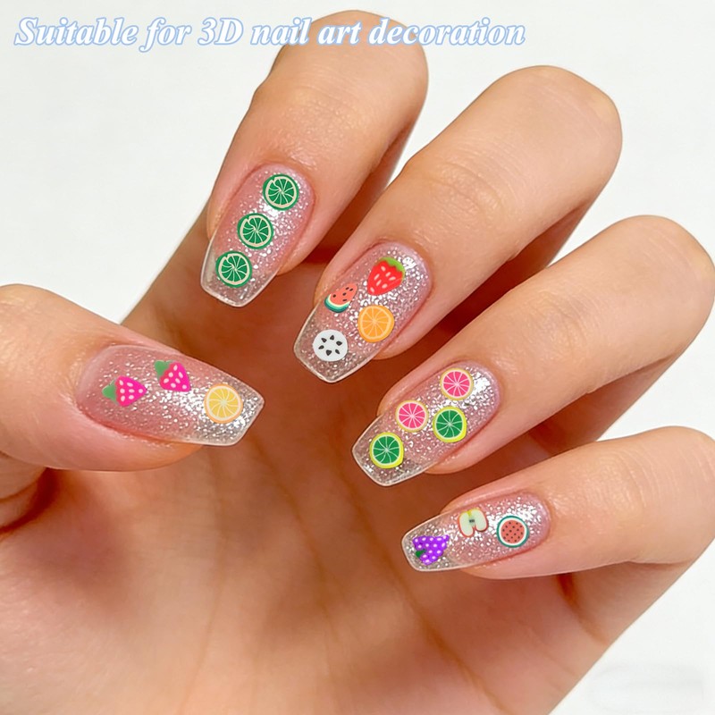 10000 pcs (20 Styles) Fruit Clay Slices, VEINARDYL Nail Art