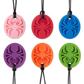 AWSOLAR 5 PCS Kaukette für Kinder, Silikon Kaukette, Beißkette für Jungen und Mädchen, ADHS, Zahnen, Beißende