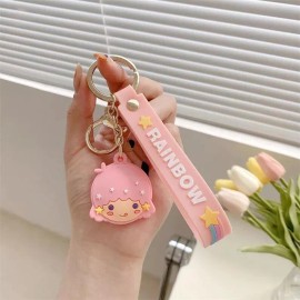 Little Twin Stars Air Tag Holder Keychain/Lanya