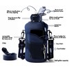 H2O Capsule 2.2L Half Gallon Water Bottle with Storage Sleeve
