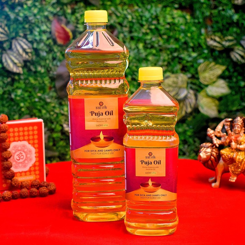 Satvik 900ml Pure Puja Seasame | Smokeless Til Oil for