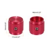 sourcing map 6 Pcs Aluminium Potentiometer Knobs, 1/4" (6mm) Universal