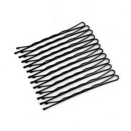 Black bobby pins 24P hair fixing pins hair bobby pins / 검정색 실핀 24P 머리고정핀 헤어실핀