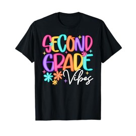 Preppy Second Grade Vibes Back to School 2nd Grade Girl Kid T-Shirt