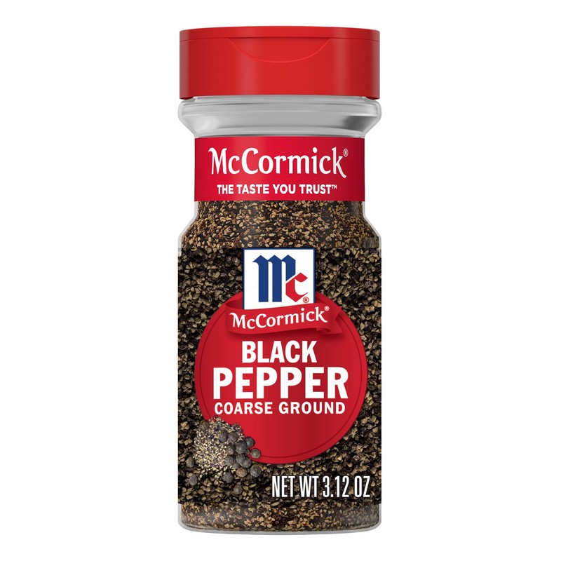 McCormick Black Pepper, Coarse Ground, Non GMO, Hand-Harvested, Enjoy Distinctive