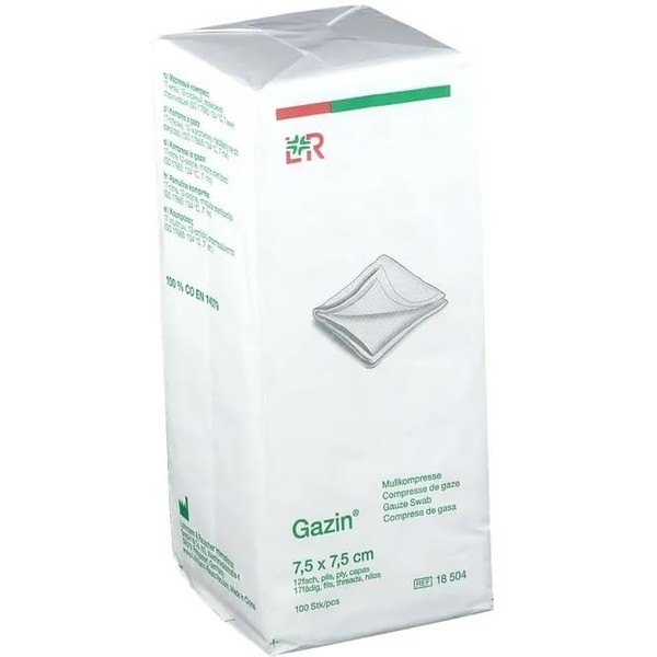 Gazin Gauze Swabs 17-Ply, 12-Ply, Non-Sterile, in Paper Bag (7.5