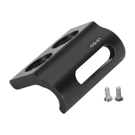 Bike Front Derailleur Hanger Aluminum Alloy Derailleur Mount Adapter Sturdy Stable Frame Gear Hook for Biking Accessories Black