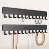 Josmimic Wall Necklace Organizer Holder: Wall Mounted Jewelry Hanging Storage