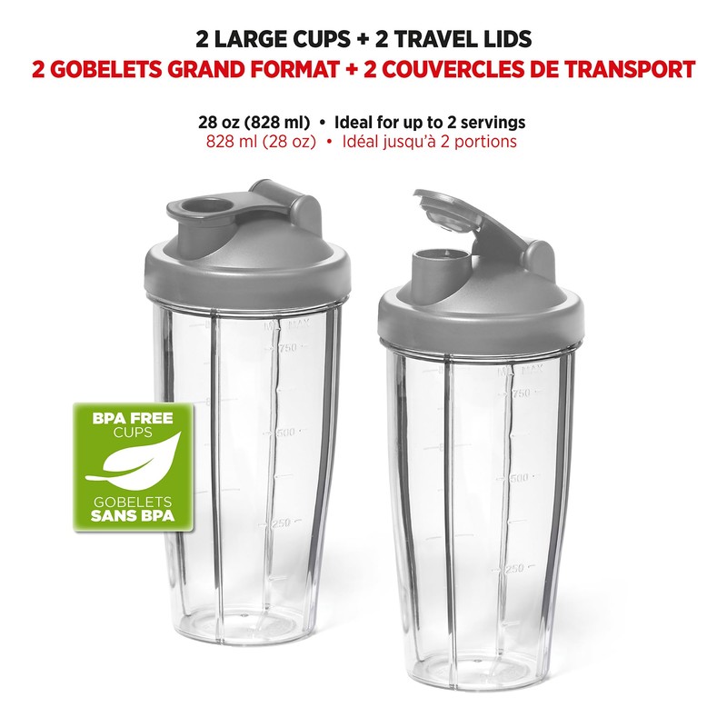 Starfrit Personal Blender - Two 828ml Cups - High, Low