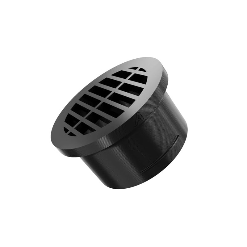 70mm (2.75 Inch) Black Round Car Heater Ducting Warm Air