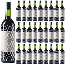 200 Pcs Mesh Bottle Sleeve 7.8 Inch Long Wine Mesh Protective Sleeves for Travel Glass Liquor Protector Keep Bottles Safe While Airplane Traveling