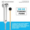 Aswalling 128 Hz Tuning Fork Weighted Bio-Acoustic Tuning Fork for