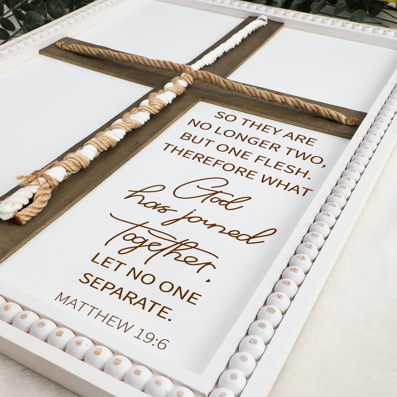 LakWilows Matthew 19:6 Cord of Three Strands Wedding Unity Signs