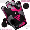 RDX Gym Weightlifting Bodybuilding Sports Fitness Training Workout Gloves, pink,