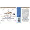Sonoma Syrup Co Organic Pure Vanilla Bean Extract "Crush", 8