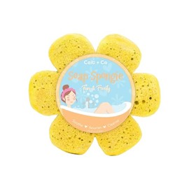 Cait + Co Soap Infused Body Sponge for Bath and Shower, 6.5 Ounce Scrubber with Moisturizing Shea Butter, Fun and Fruity