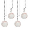 PATIKIL Ceiling Fan Pull Chain 12 Inch, 4 Pack Baseball