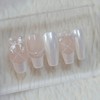 Pearl shell ballet core handmade nail tip - short ballerina