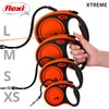 Flexi Xtreme Tape Orange & Black Large 5m Retractable Dog