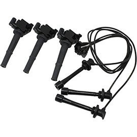 AIP Electronics Tune Up Kit Complete with Ignition Coils and Low Ohm Spark Plug Wires Compatible with 1995-2004 Toyota 4Runner T100 Tacoma Tundra 3.4L V6 OEM Fit Kit-1461
