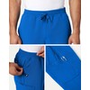 Jaanuu Rhodes Men's 7-Pocket Straight Leg Scrub Pant - Royal