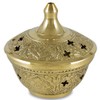 LivuX Incense Burner Brass Gold 6.5 x 7 cm with