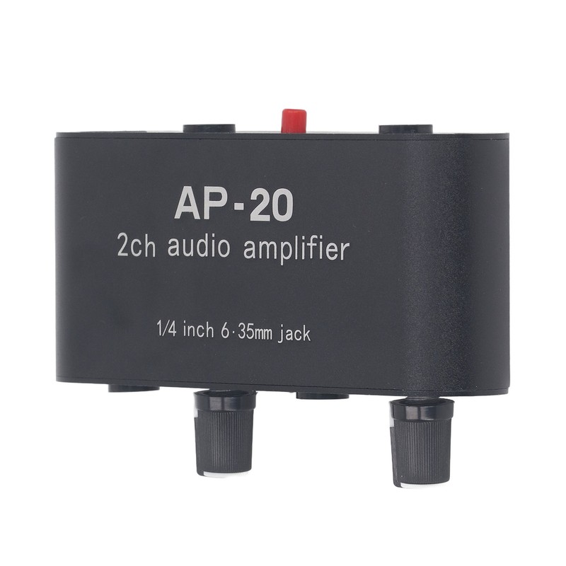 2CH Sound Amp Preamplifier Balanced Input 1/4in 6.5mm Gain Independent