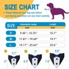 Dog Tuxedo,Formal Wedding Dog Bandana Adjustable Collar with Bowtie,Detachable Bow