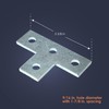 Newhouse Electric 4 Hole Strut Channel T Bracket, Silver (No