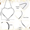 Cinnvoice 4 Pcs Heart Glass Pressed Flower Frame, Heart Hanging