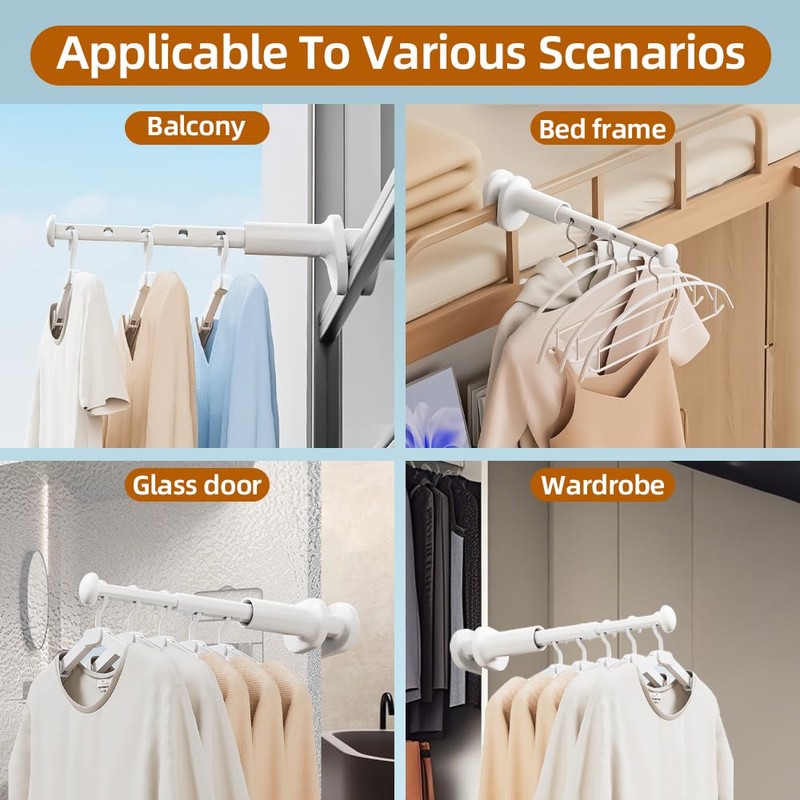 Casbomy Pack of 2 Foldable Clothes Airers, Portable Mini Wall