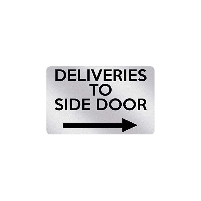 P016 DELIVERIES TO SIDE DOOR Arrow Right Gate Plastic PVC