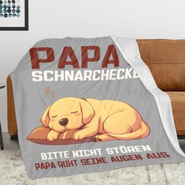 SIMIEEK Dad Gift Blanket for Father's Day, Birthday, Christmas, Valentine's Day, Best Dad Gifts for Men from Daughter, Son, 150 x 130 cm