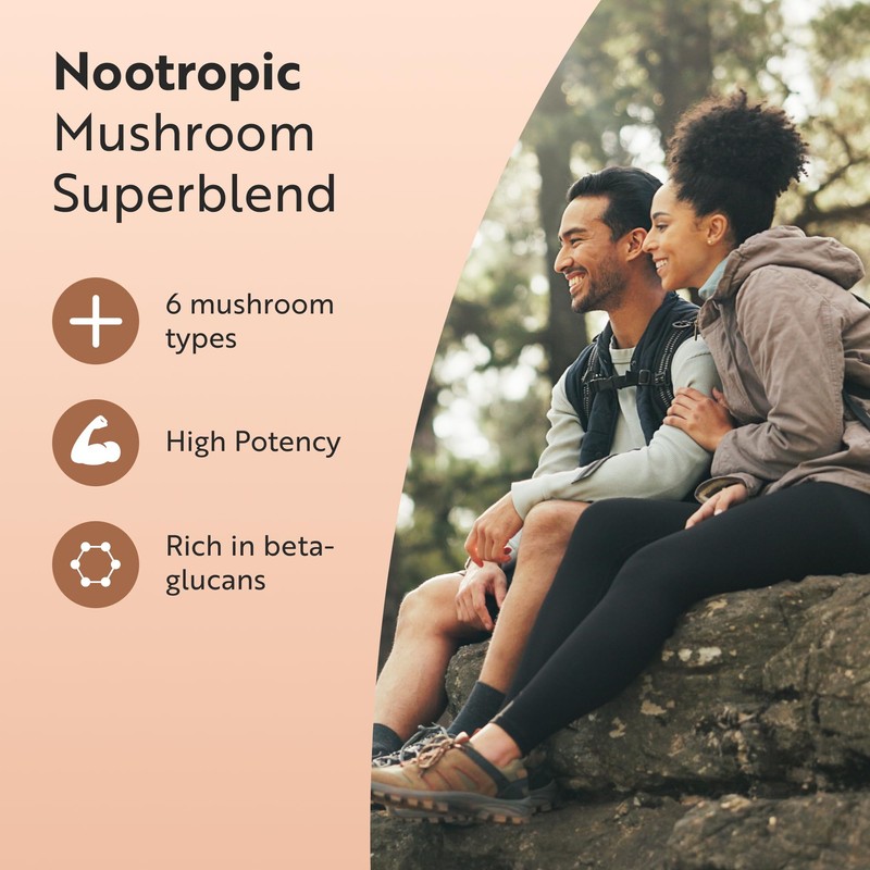Nutravita Mushroom Complex 14400mg Superblend with Lions Mane - 180