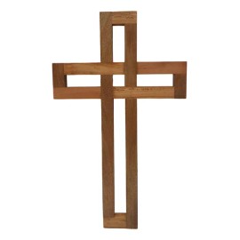 Cruz De Madera Decoracion Artesanal Cre55333rc-a