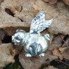 Flying Pig Figurine, Pigs Might Fly, Flying Pig Gifts, Handcast