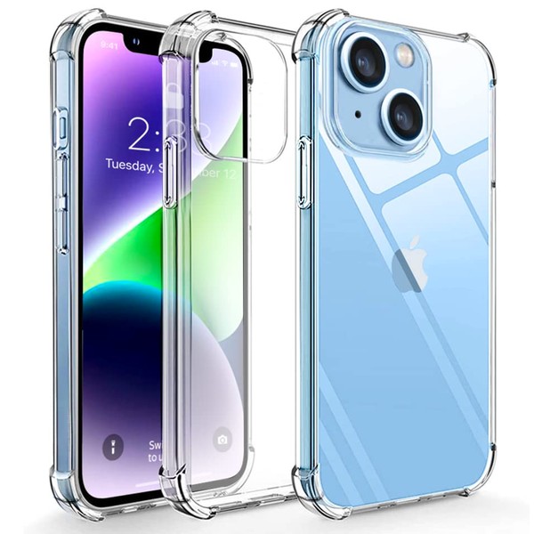 VISOZA iPhone 14 Plus Case | Clear Case for iPhone 14 Plus | Anti-Scratch | Shock Absorption | 2022 iPhone 6.7 inch Case | Reinforced Corner Protection Bumper | Crystal Clear