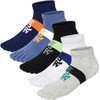 Kevaler Men's Toe Socks Five Finger Socks Cotton Trainer Socks