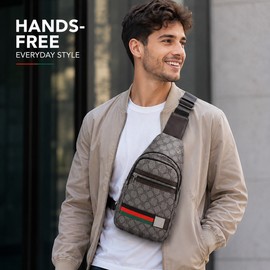 Crossbody Sling Bag for Daily Carry – Oxford Shoulder Chest Bag with USB Port for Travel, Work & Outdoors